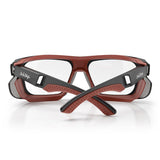 SafeStyle Converts Graphite Red Frame Clear Lens