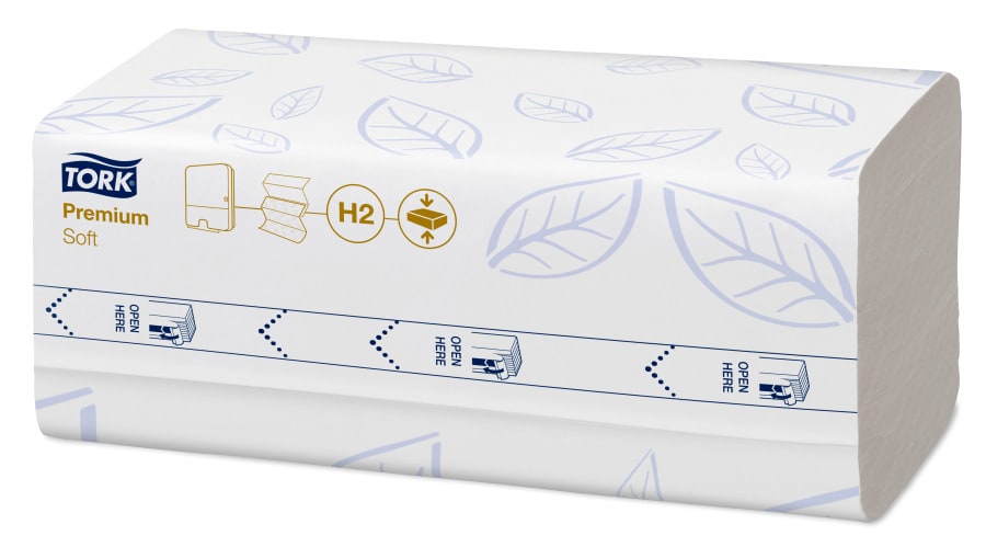 Tork H2 Xpress Compressed Multifold Hand Towel 225 Sheets (Case of 12 Packs)