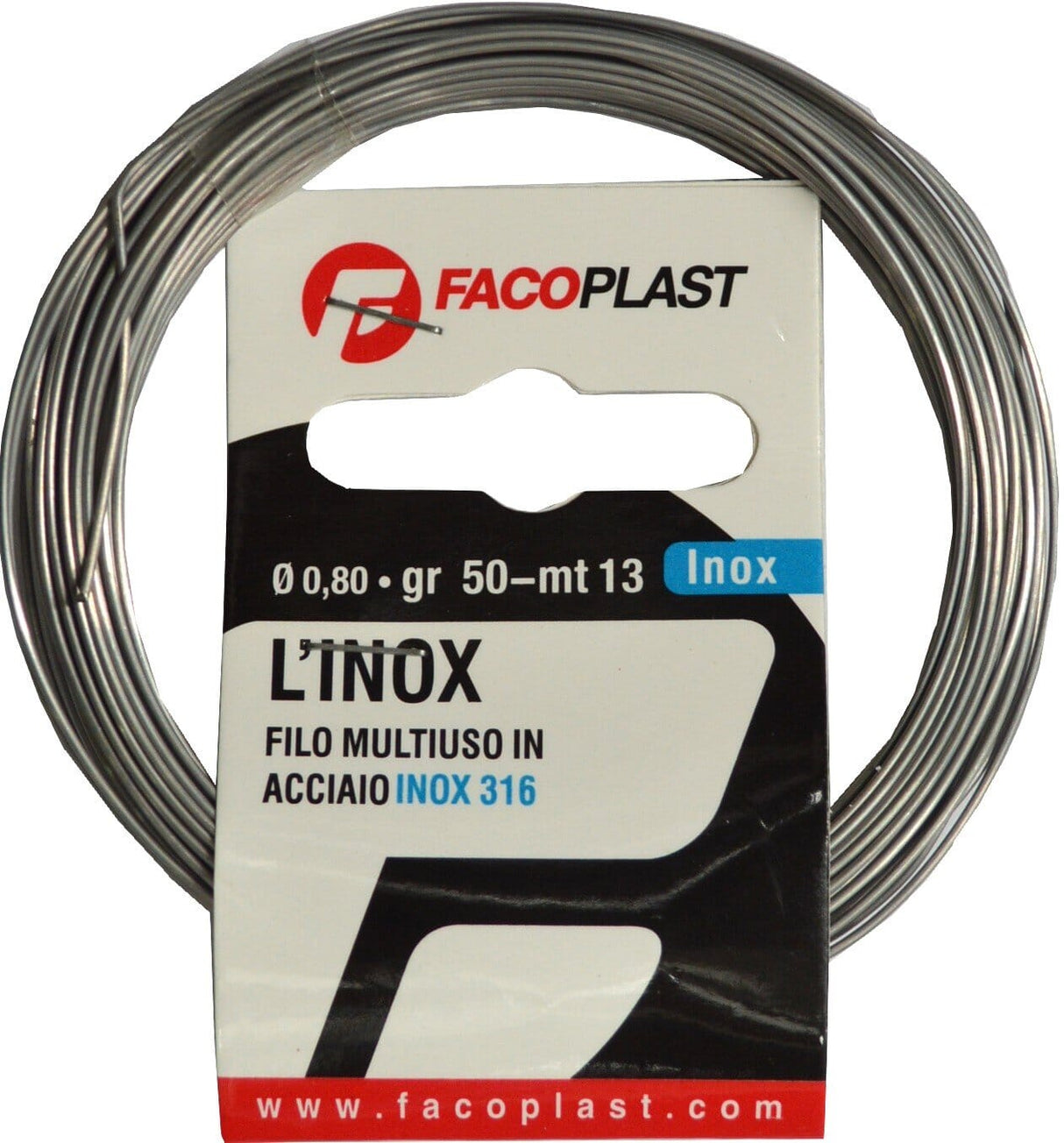 Faco Stainless Steel Binging Wire 50g 13m x 0.8mm (Each)