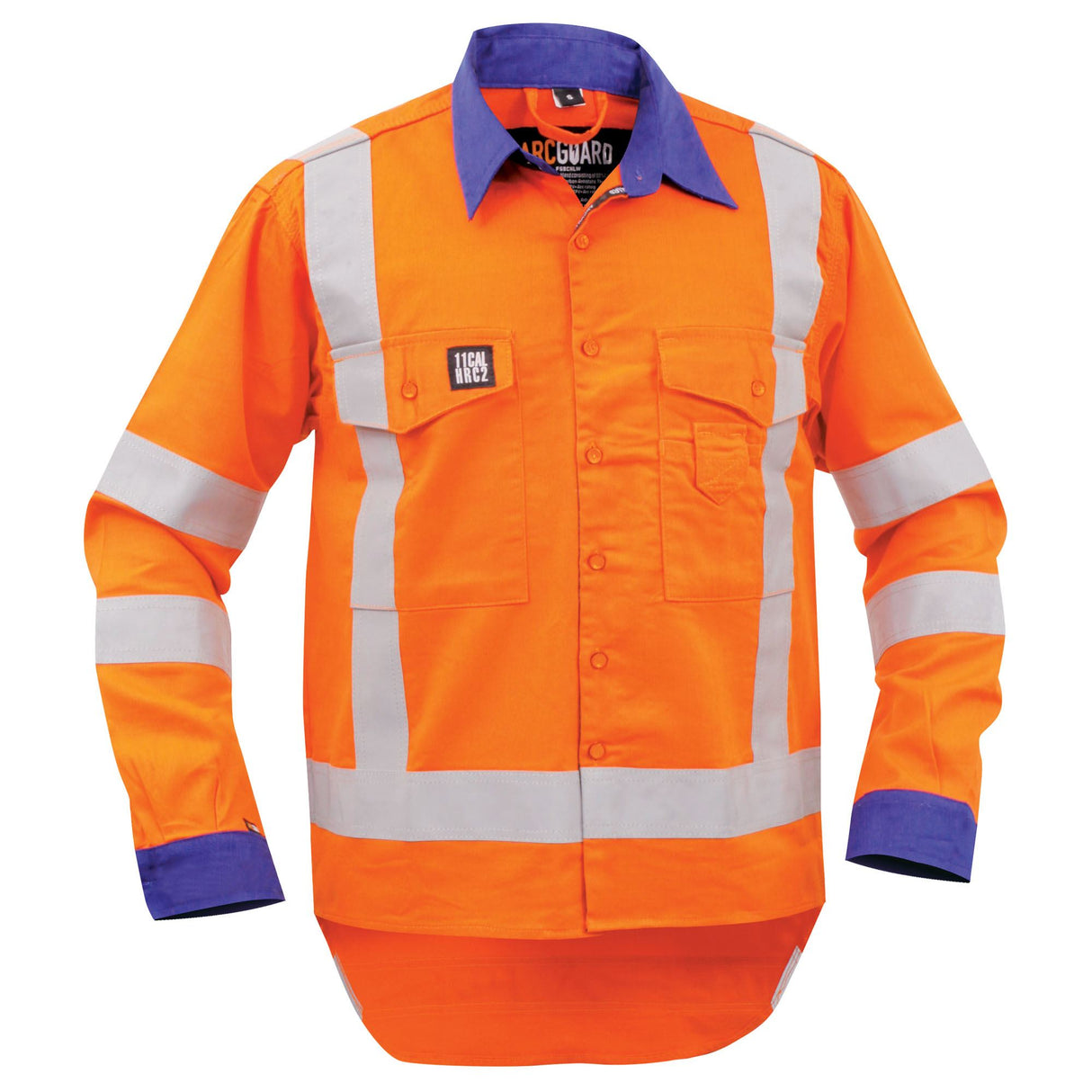 Bison Arcguard 11Cal TTMC Shirt, 21312 - Royal Bl/Orange - M