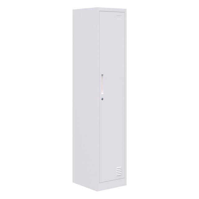 Fortis 1 Door Steel Locker White Latch Lock