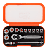 Bahco Square Drive Socket 1/4" 13 piece (Set)