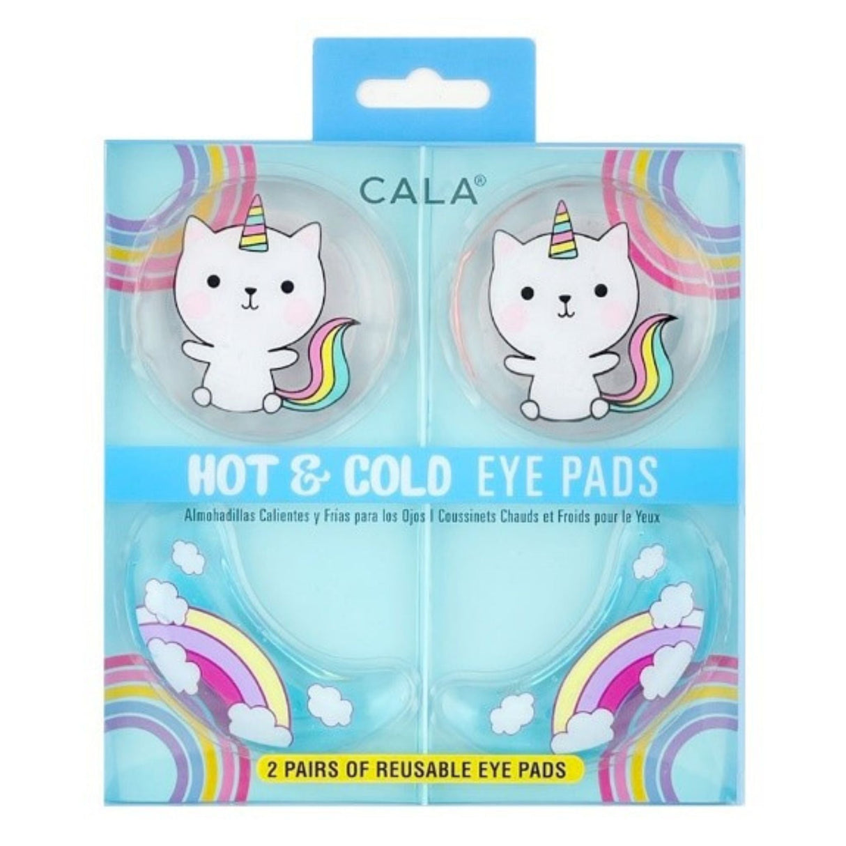 Cala Hot & Cold Eye Pads Cat/Rainbow - 2pcs