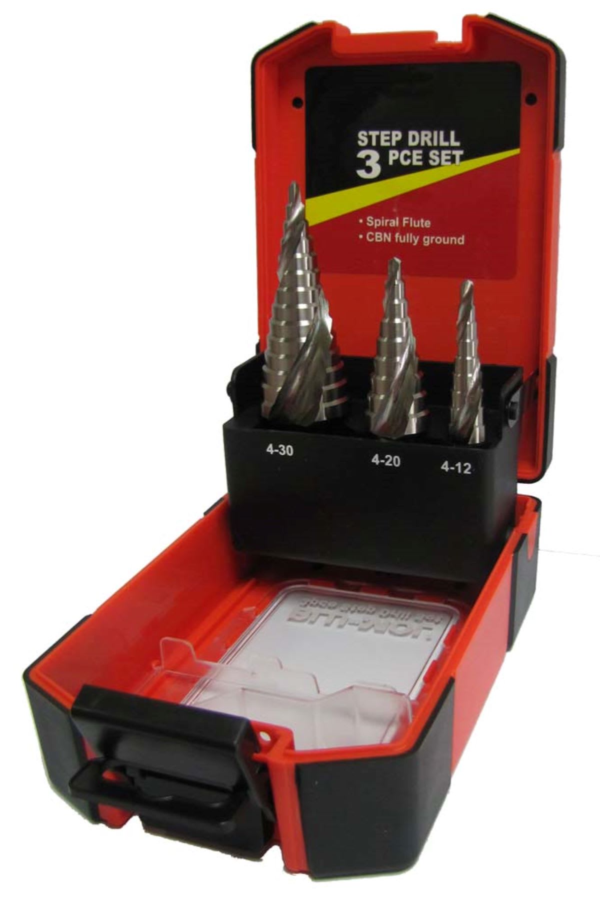 Blu-Mol Spiral Flute Step Drill 3 Piece (Set)