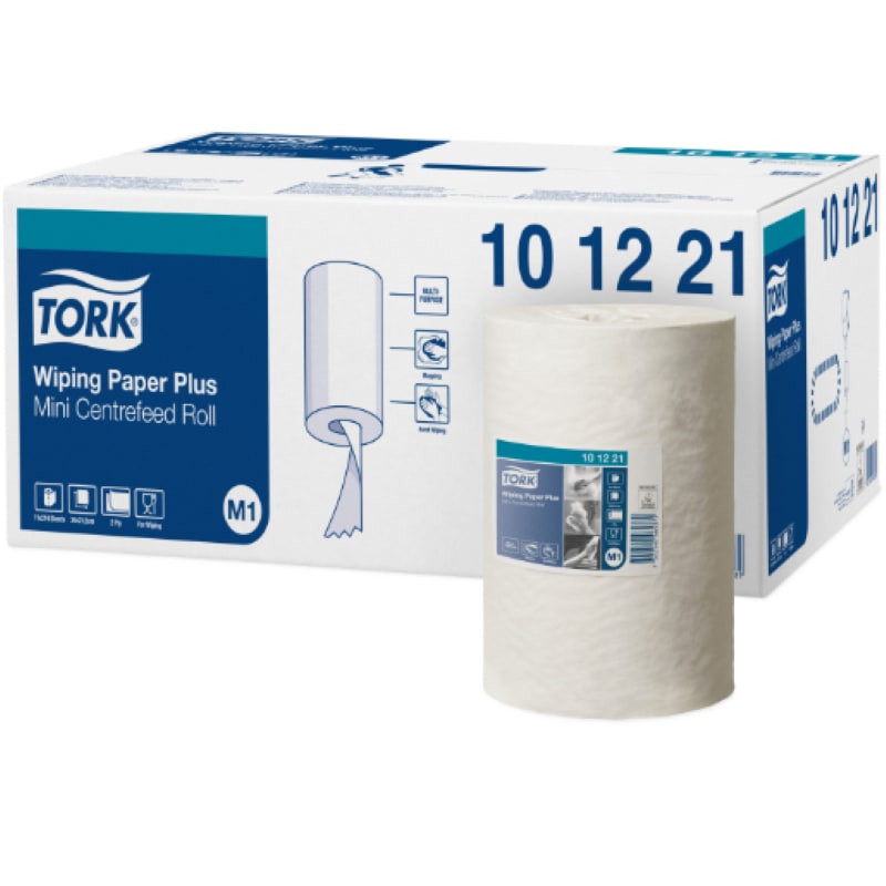 Tork M1 Wiping Paper Plus Mini Centrefeed Roll 22cm x 75m 11 Rolls