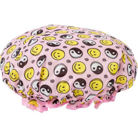 Cala Shower Cap Yin & Yang: Stylish waterproof cap for protecting hair, featuring an elegant Yin & Yang design.