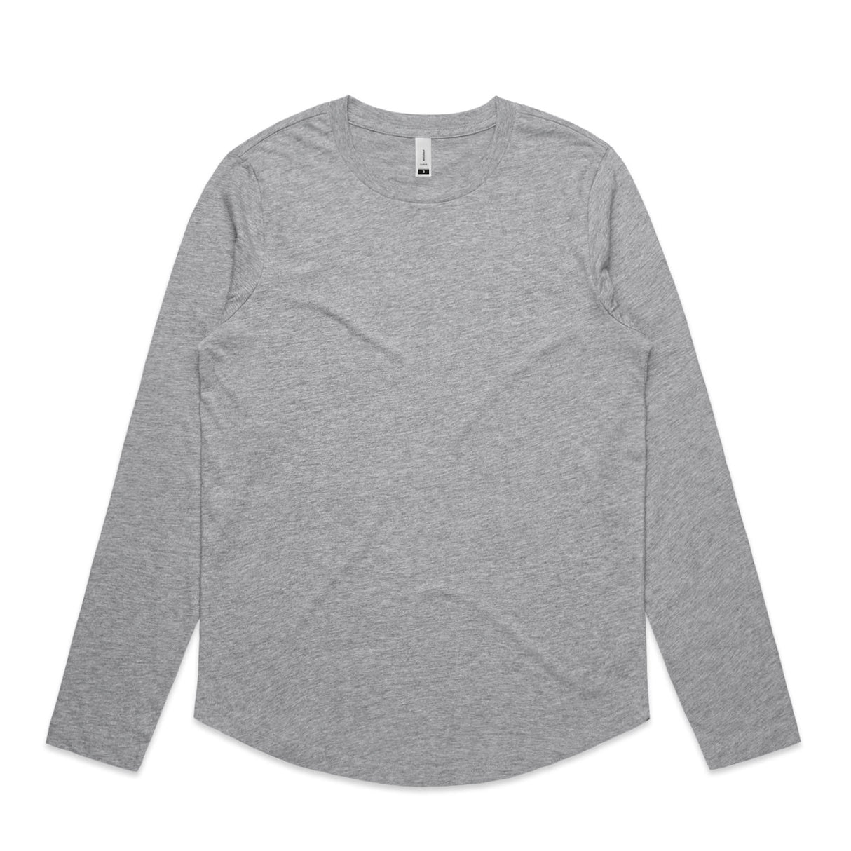 AS Colour, Women's Curve Long Sleeve Tee 4055 - Grey Marle - S