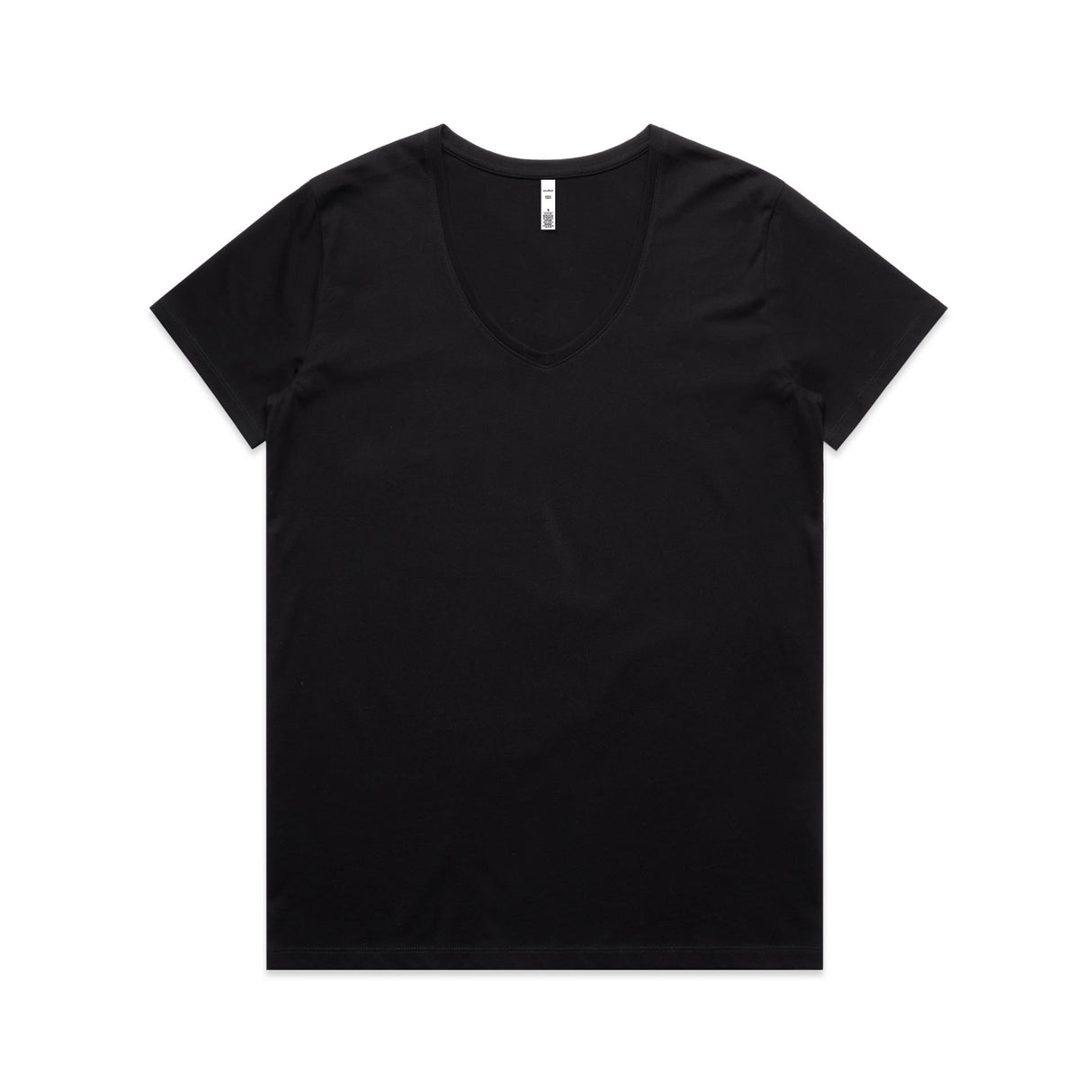 AS Colour, Women's Maple V Neck Tee 4023 - Black - XL