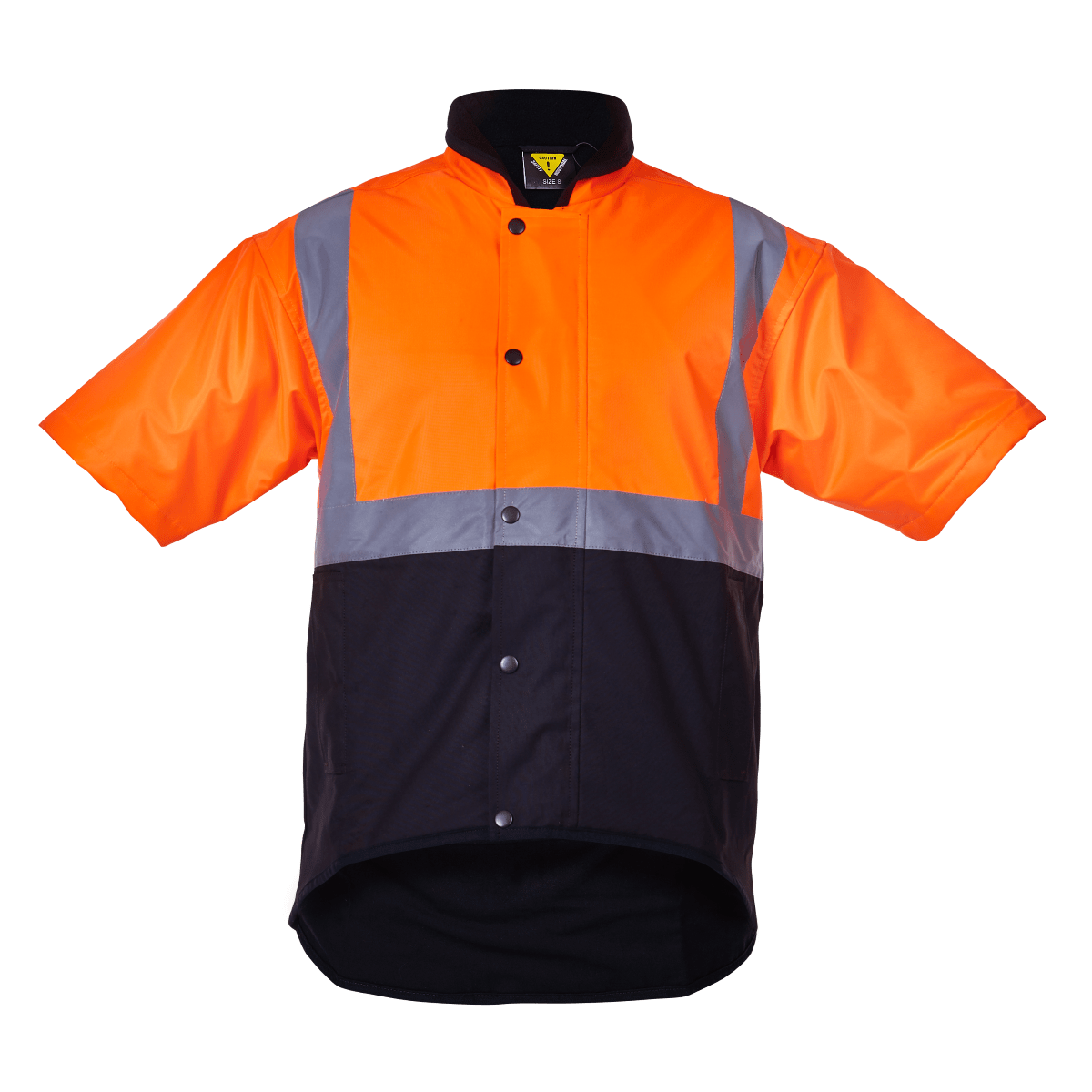 Caution Day/Night Oilskin Vest PCO1350 (Each) - Flu Ora/Brwn - L