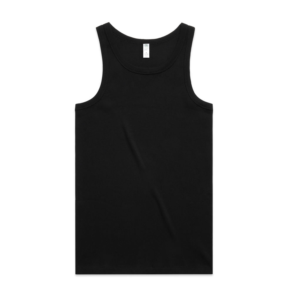 AS Colour, Organic Rib Singlet 5063G - Black - 3XL