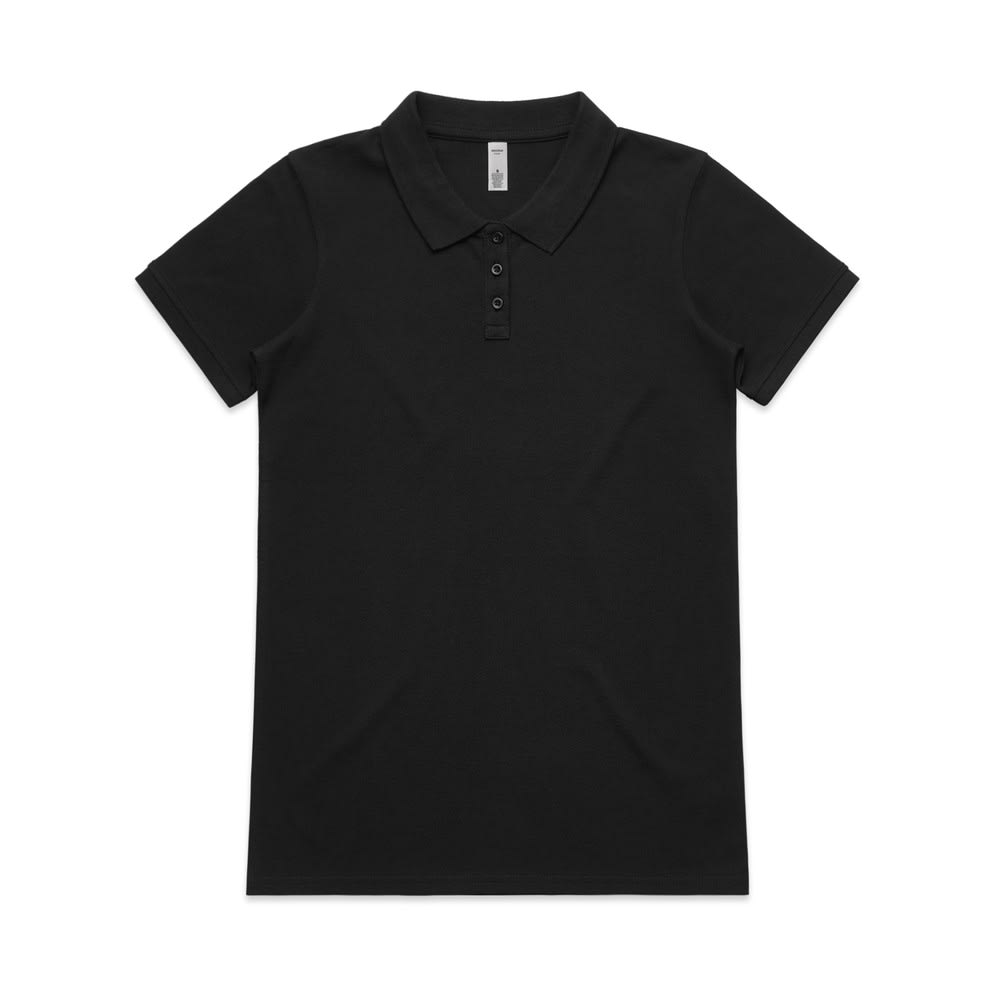 AS Colour, Women's Pique Polo 4411 - Black - XS