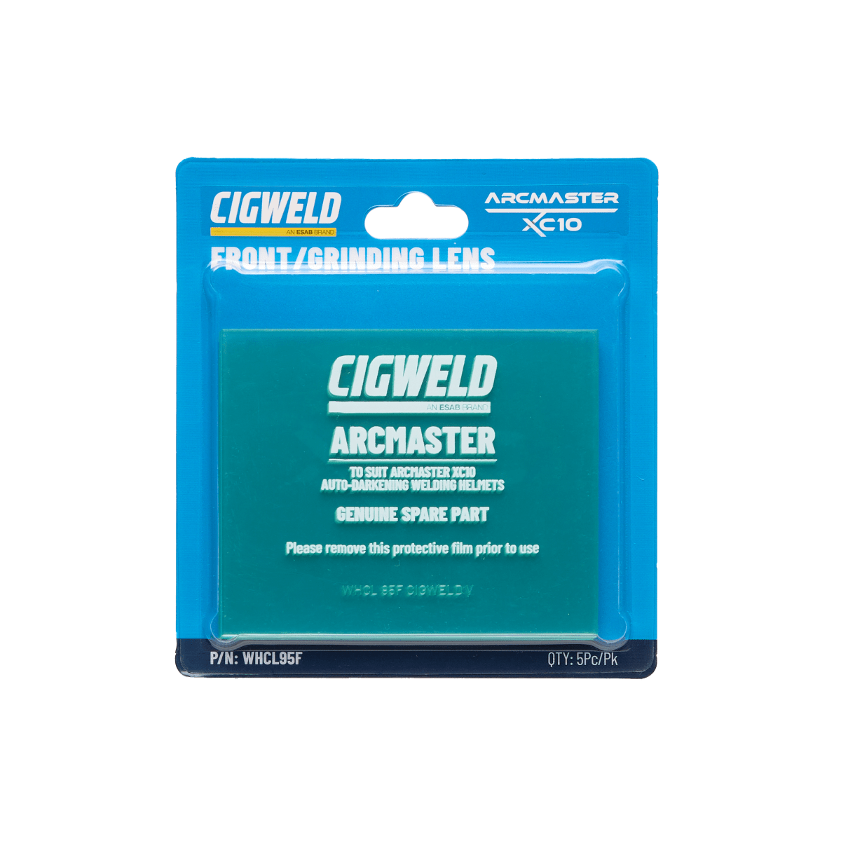 Arcmaster XC10 Front Cover Lens Pack of 5 (Pack) - Cigweld