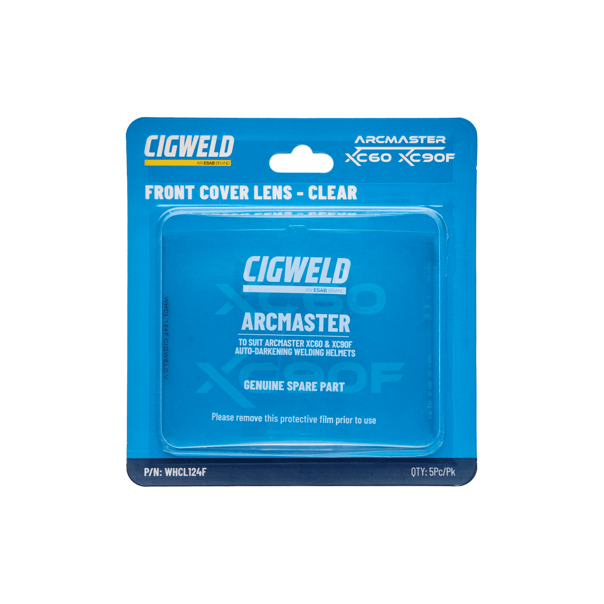 Arcmaster Cover Lens Clear XC60 XC90F Pack of 5 (Pack) - Cigweld