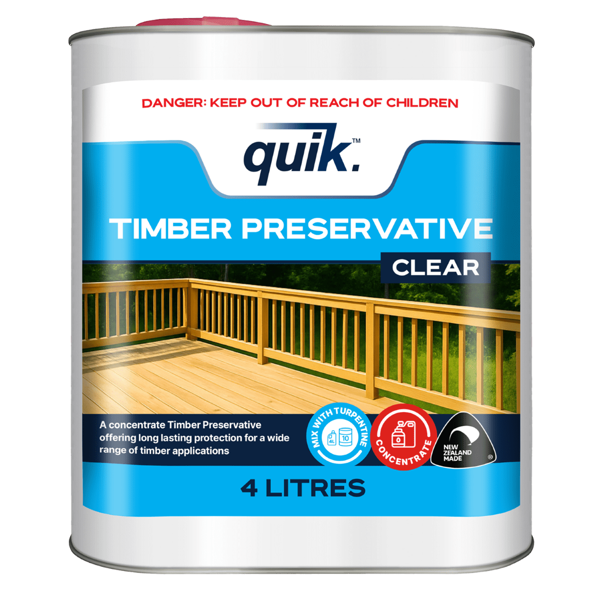 Quik Timber Preservative Concentrate Clear 4L