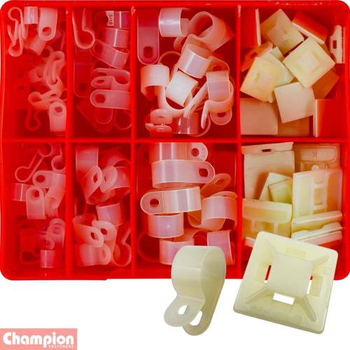 Fixit Cable Tie Mount Kit 124 Piece (Set) - Champion