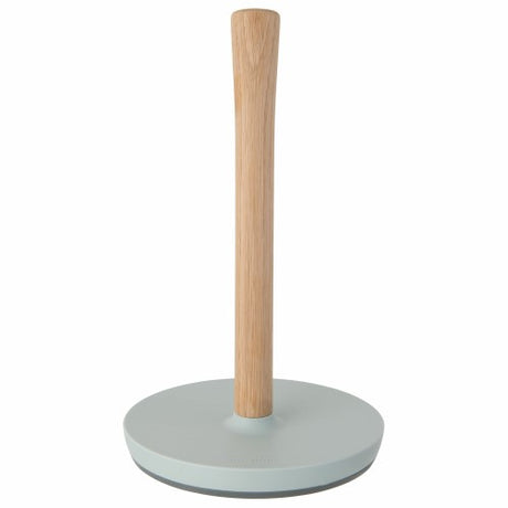 Stylish BergHOFF paper towel holder with oak post and non-slip base, perfect for any kitchen decor.