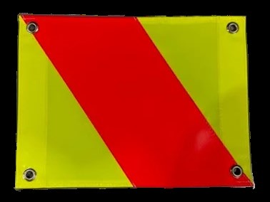 Transport Hazard Flag Right Only W400mm x H300mm