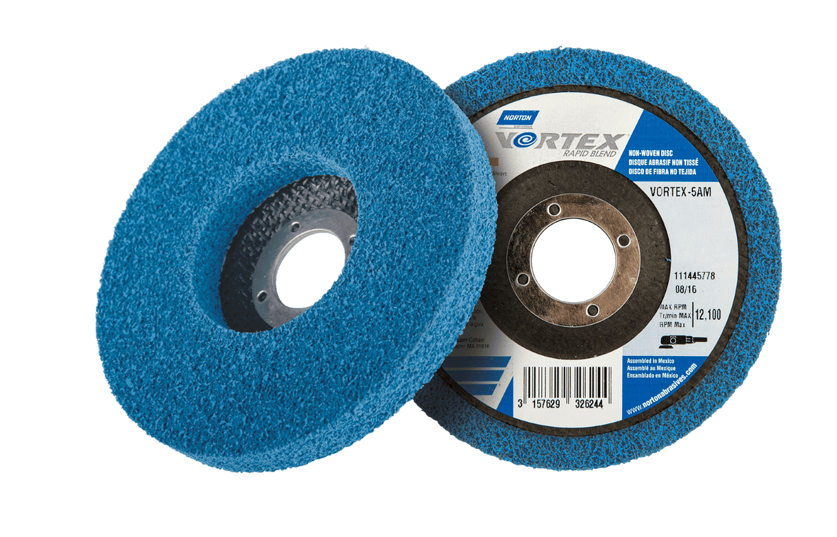 Norton Vortex Rapid Blend Non-Woven Disc 125mm (Each)