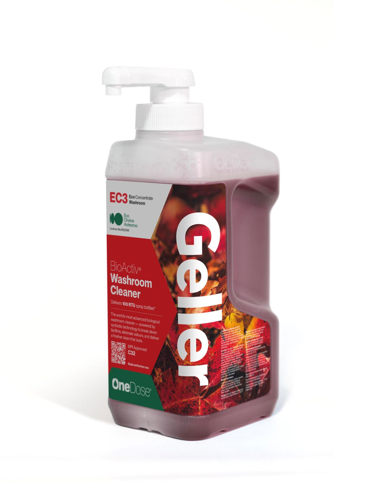 Geller OneDose EC3 BioActiv Washroom Cleaner 1L