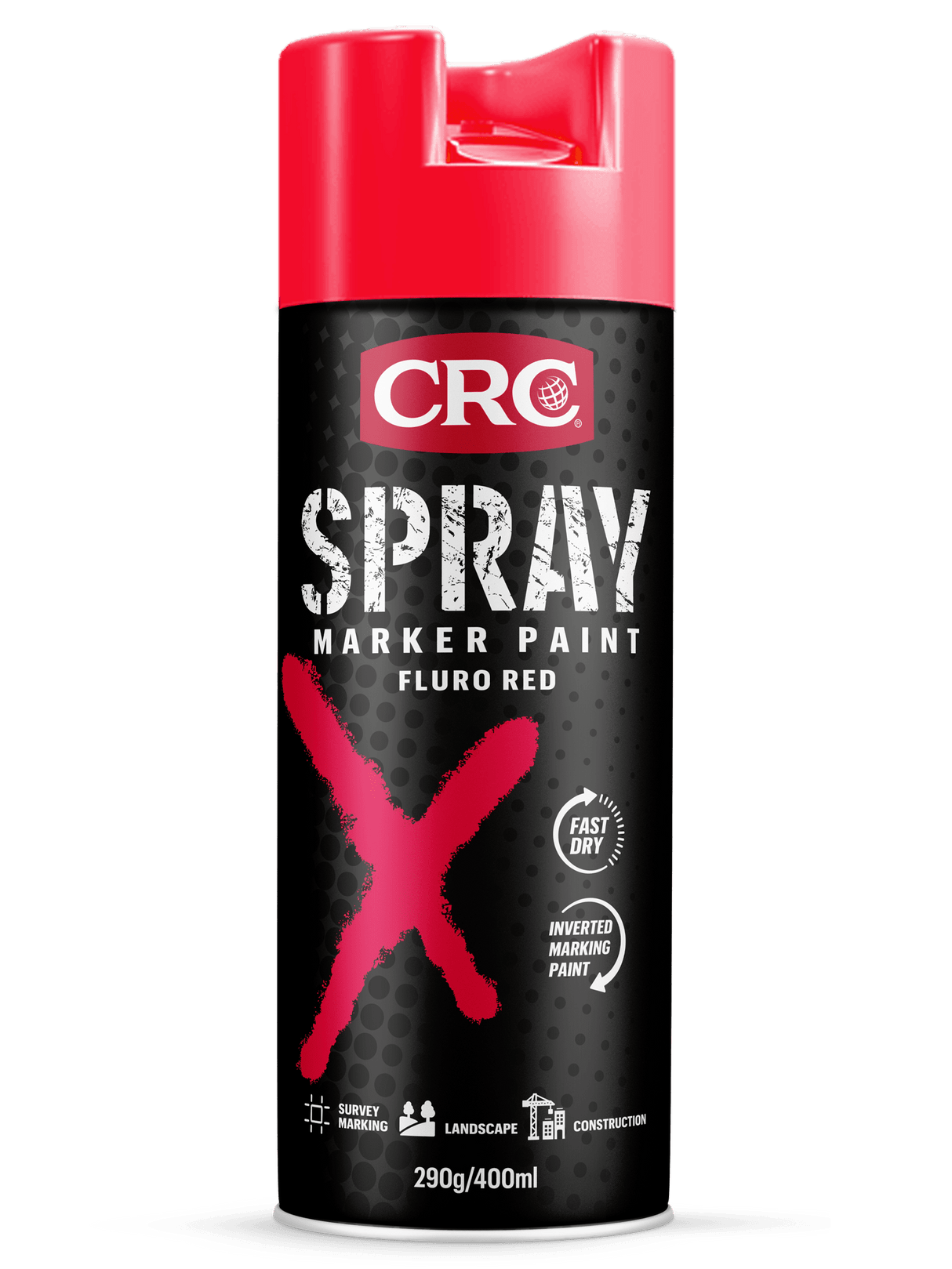 CRC Fluro Red Spray Marker Paint 400ml