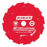 Diablo 12T Laminate Flooring Saw Blade 10"/254mm (Each)