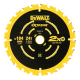 Dewalt Elite Circular saw Blade 24T 184 x 20/16mm