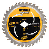 DeWalt XR Extreme Runtime Circular Saw Blade 36T 190mm