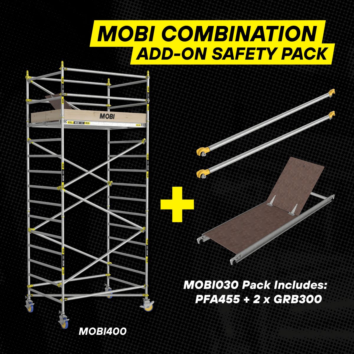 Easy Access Mobi 1400 Series 4m Scaffold + Add On Combo Pack (Each)