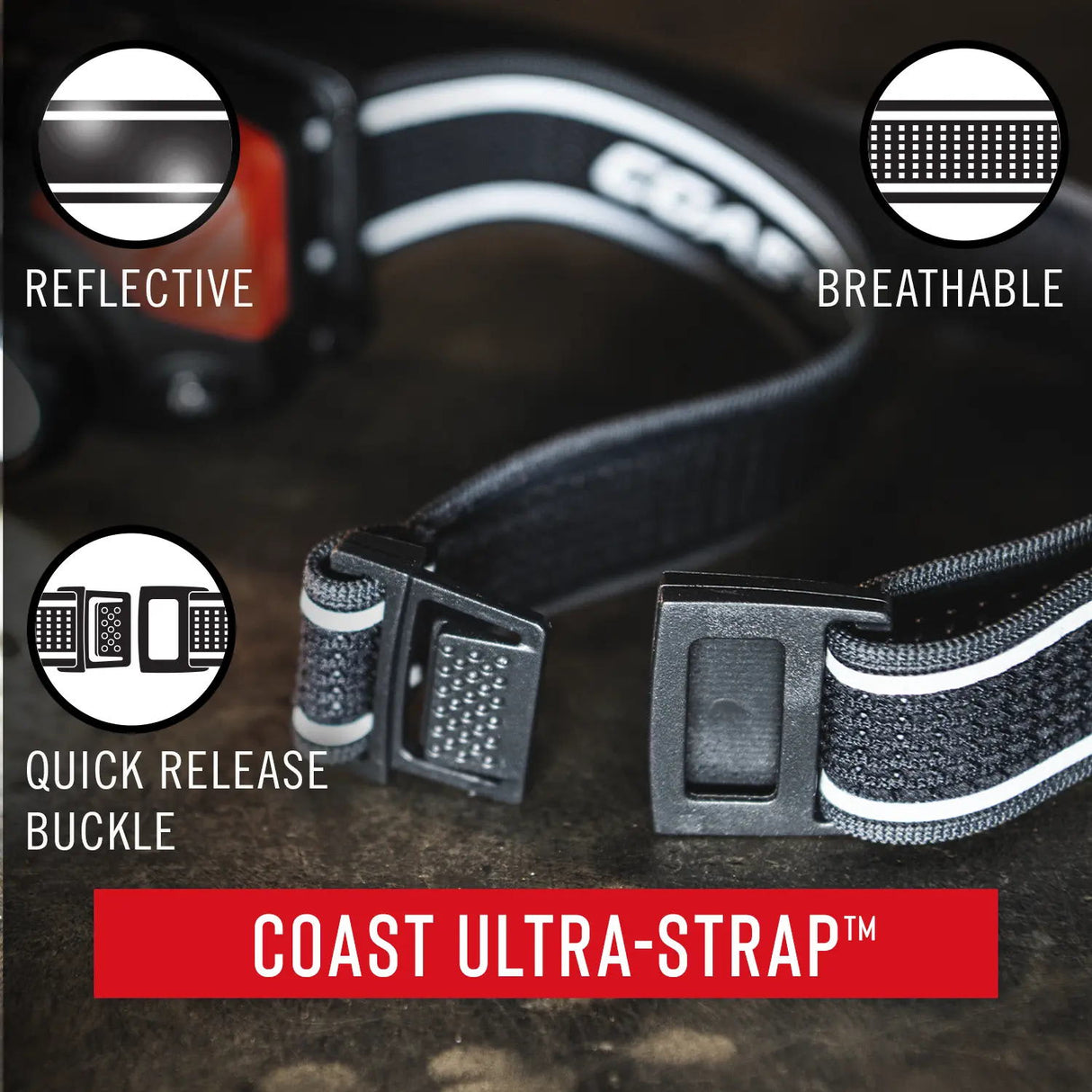 Coast Waterproof Headlamp WHP30R