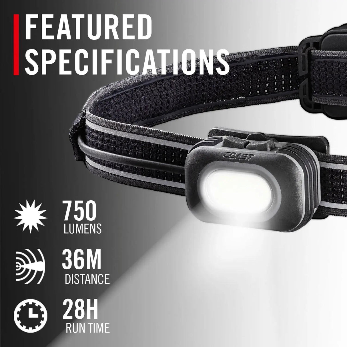 Coast Dual LED Headlamp RL10R