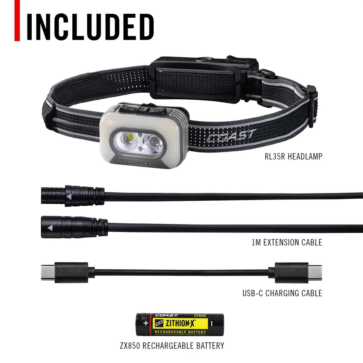 Coast Headlamp With Voice Control RL35R