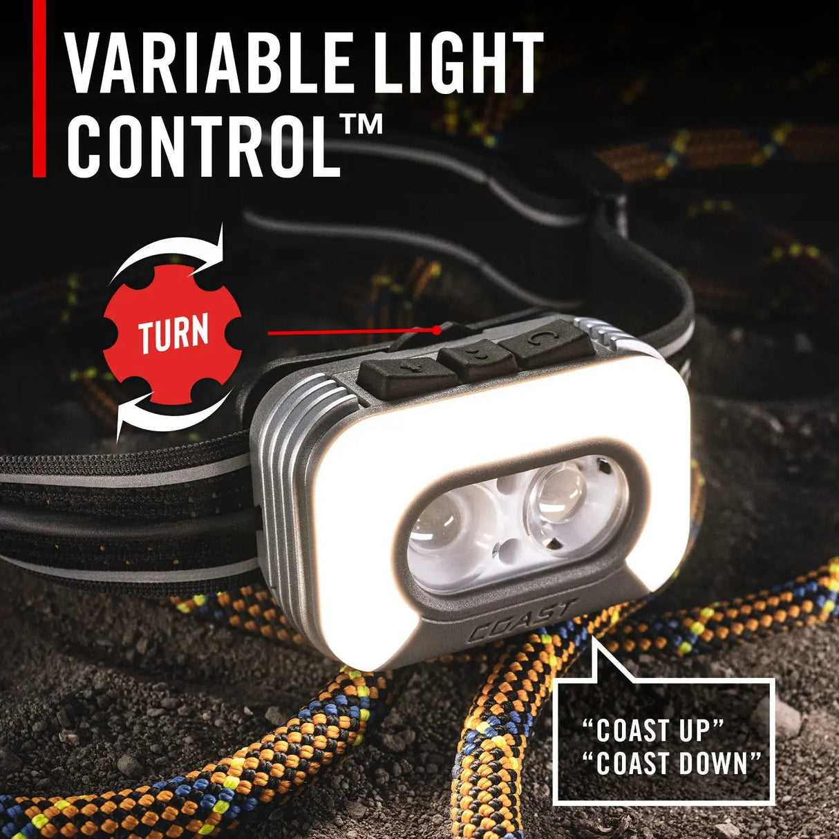 Coast Headlamp With Voice Control RL35R