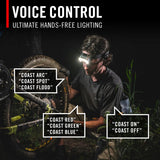 Coast Headlamp With Voice Control RL35R