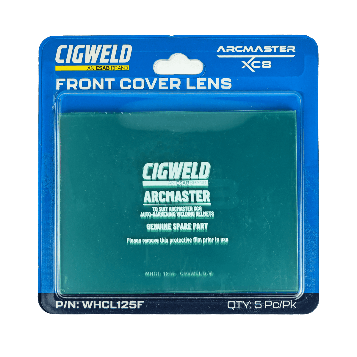 Cigweld Arcmaster XC8 Front Cover Lens Pack of 5