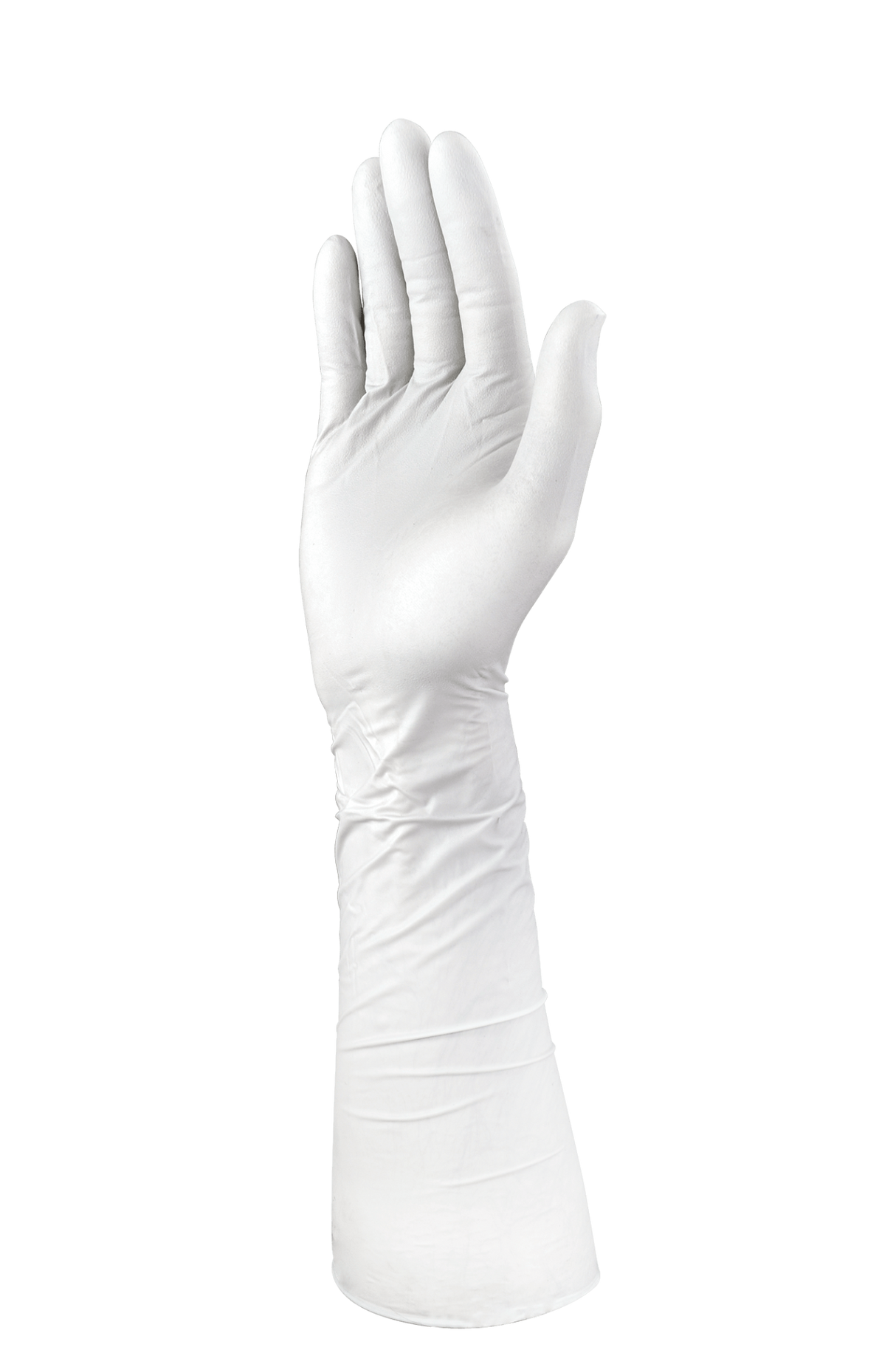 TGC Xtra Long Nitrile Gloves Powder Free Grey 400mm, Large (Pack of 40)