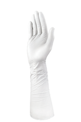 TGC Xtra Long Nitrile Gloves Powder Free Grey 400mm, 2XL (Pack of 40)
