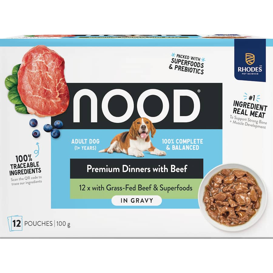 Nood Wet Dog Food Grass Fed Beef In Gravy