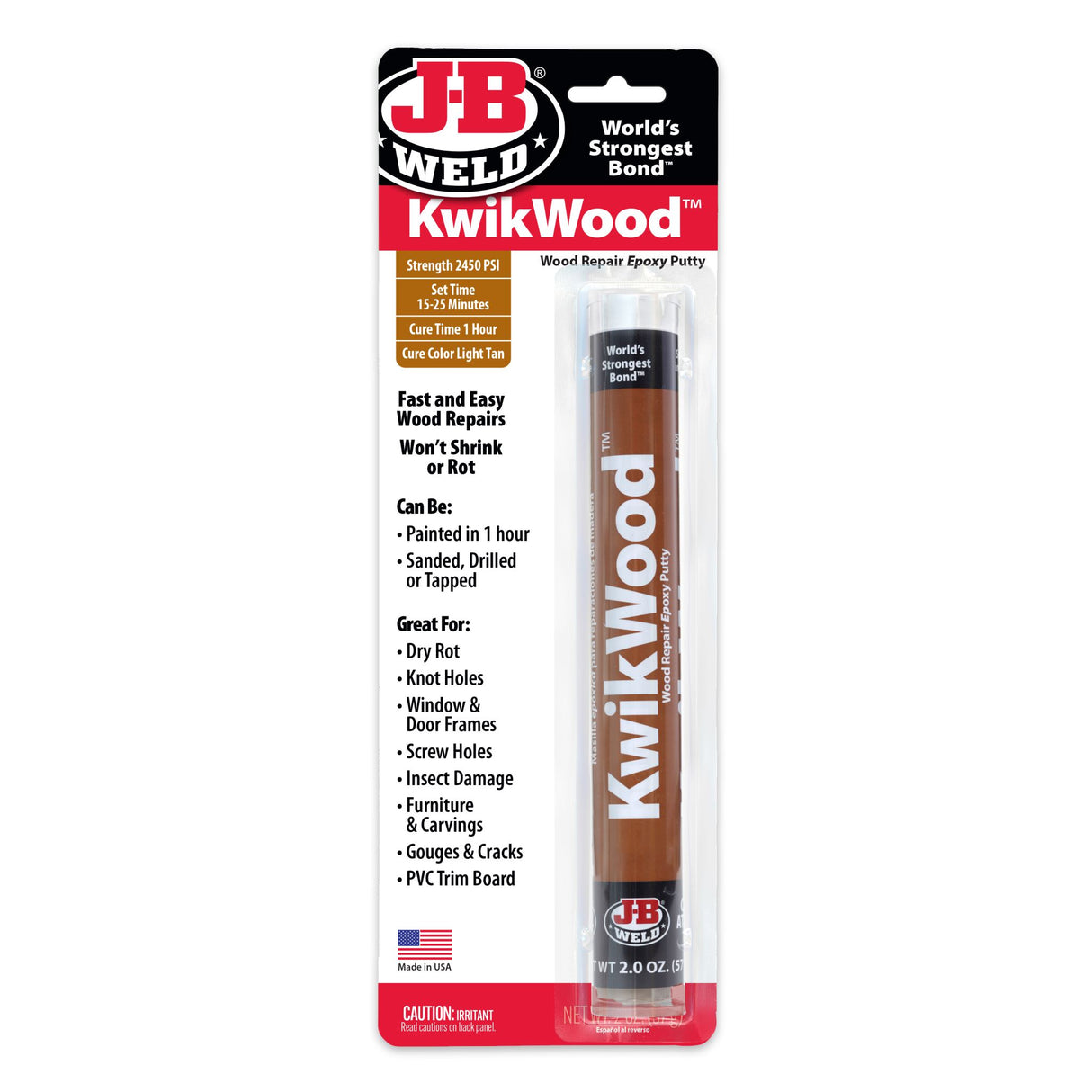 Kwikwood Epoxy Putty 57g - JB Weld