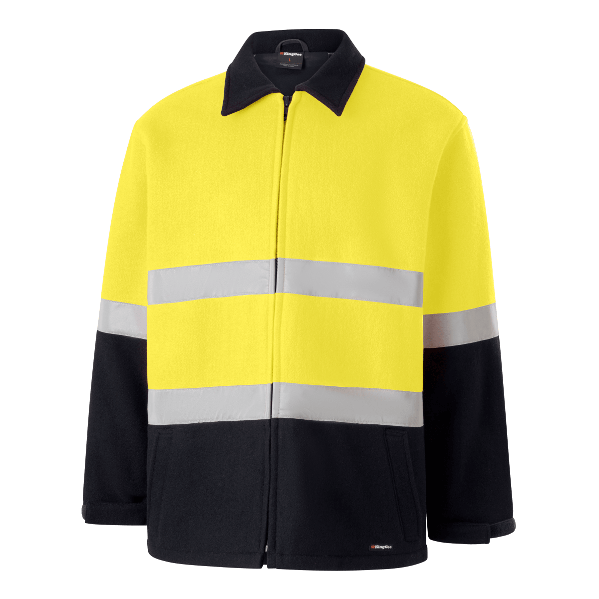 KingGee, Bluey Jacket, K55000 (Pair) - Yellow/Navy