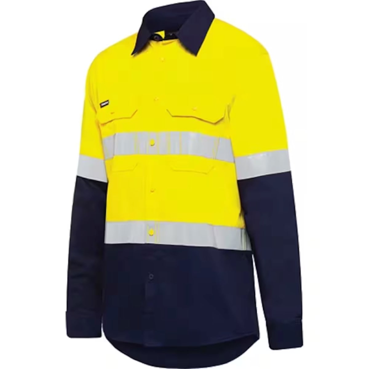KingGee, Lightweight Shirt, K54025 (Each) - Yellow/Navy
