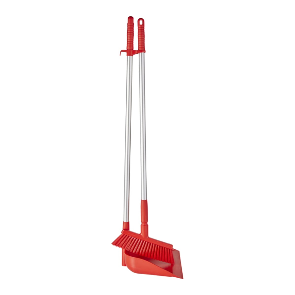 Long Handled Open Dustpan & Broom Set Red - Vikan