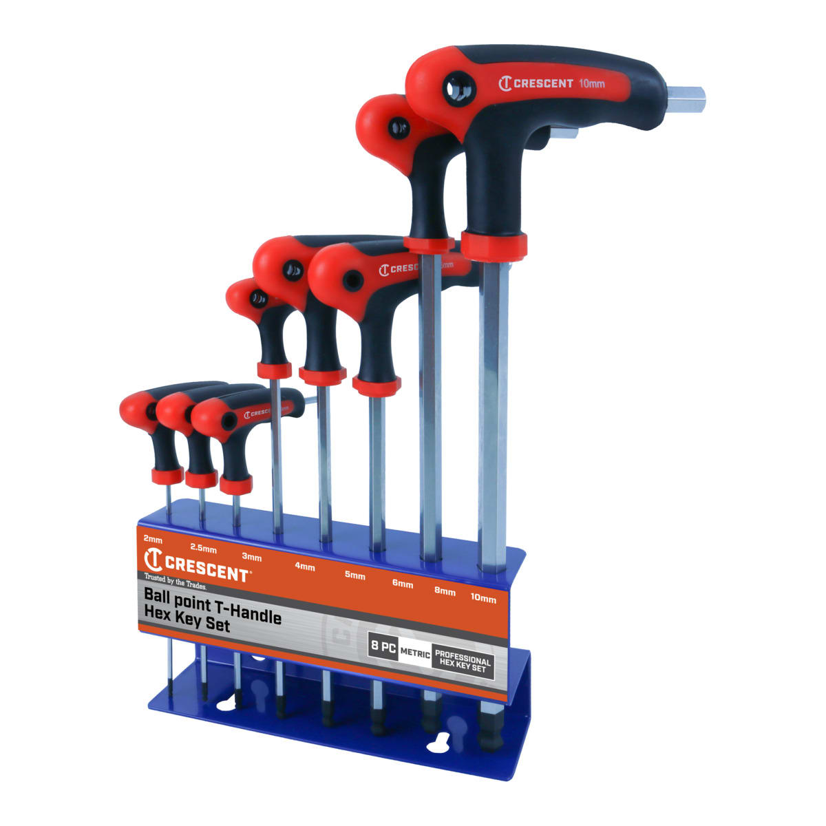 Crescent Metric T-Handle Hex Key Set 95 x 33 x 12mm 8 (Piece)