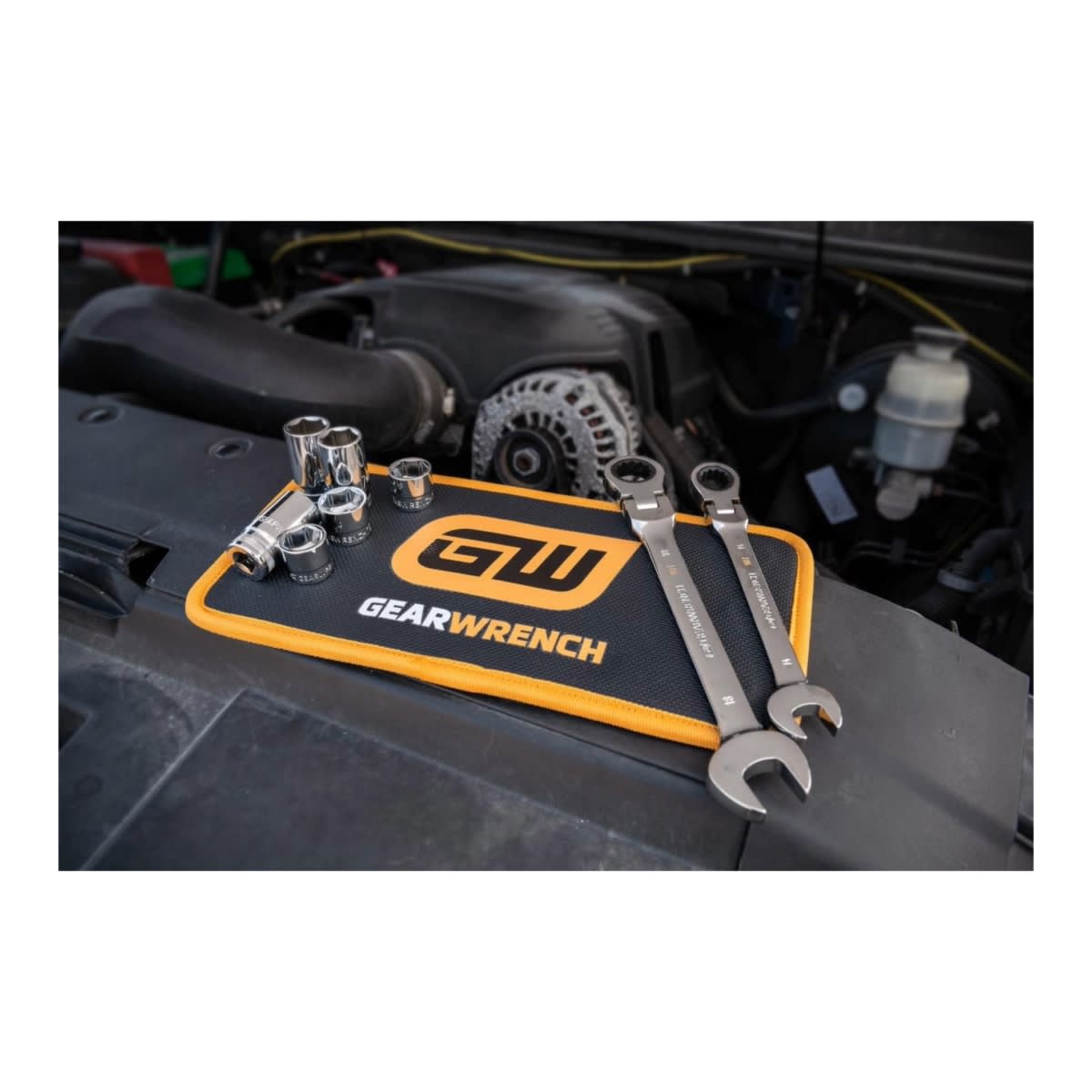 GearWrench 300 x 150mm High Strength Magnetic Mat 327 x 161 x 56mm