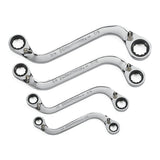 GearWrench 12Pt S-Shape Ratcheting Wrench Set 25 x 35 x 32mm 4 (Piece)