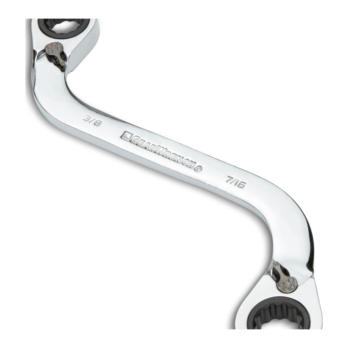 GearWrench 12Pt S-Shape Ratcheting Wrench Set 25 x 35 x 32mm 4 (Piece)