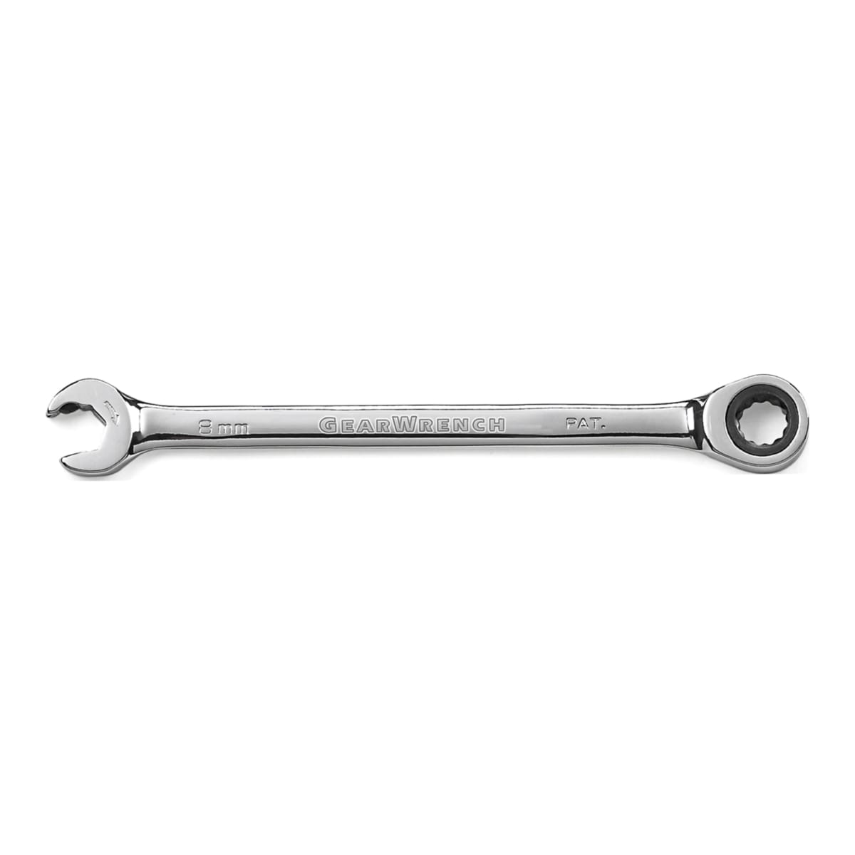 GearWrench 8mm Metric Open End Ratcheting Wrench 3 x 25 x 5mm