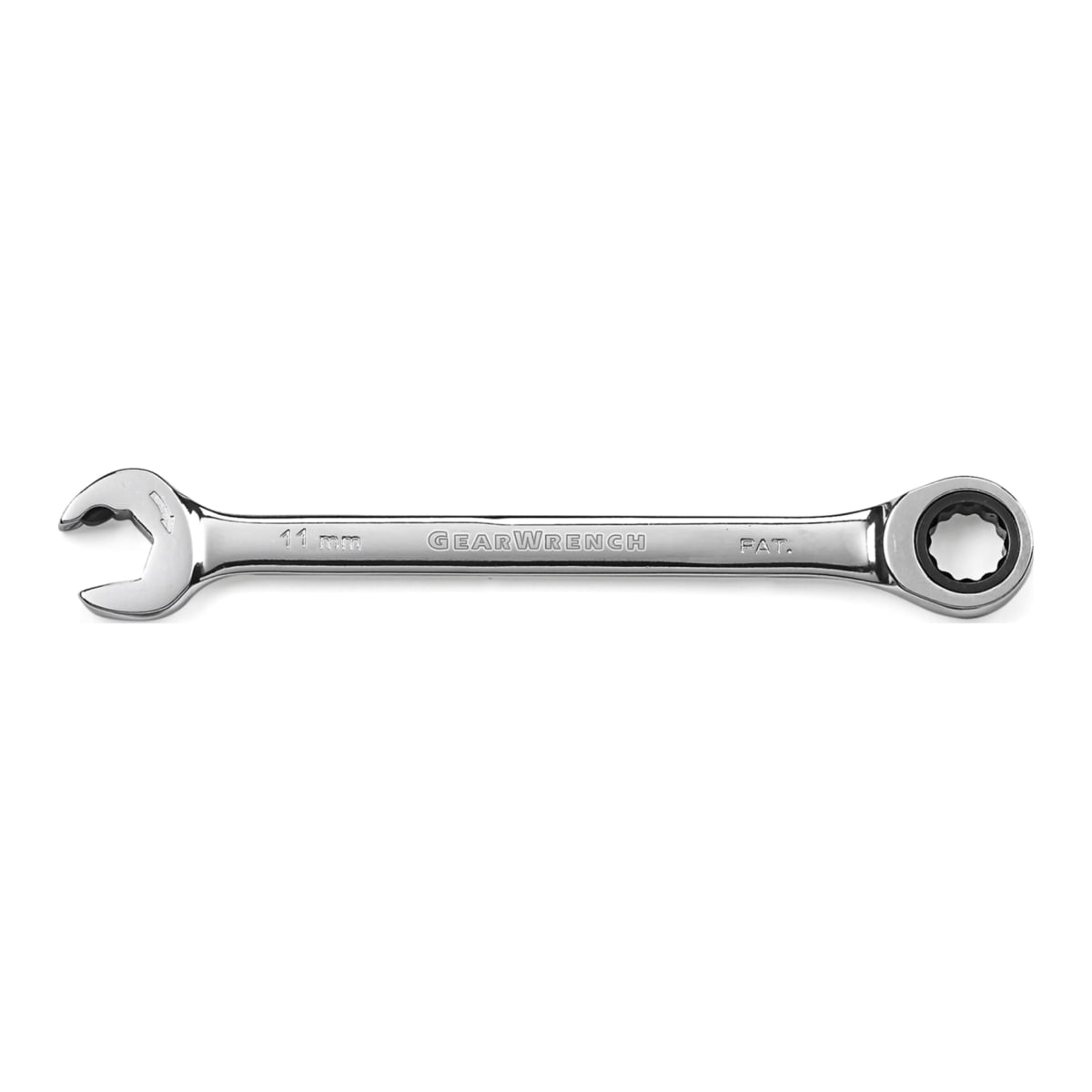 GearWrench 11mm Metric Open End Ratcheting Wrench 3 x 225 x 45mm