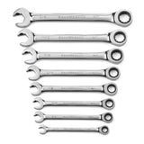 GearWrench Sae Open End Ratcheting Wrench Set 240 x 250 x 44mm 8 (Piece)