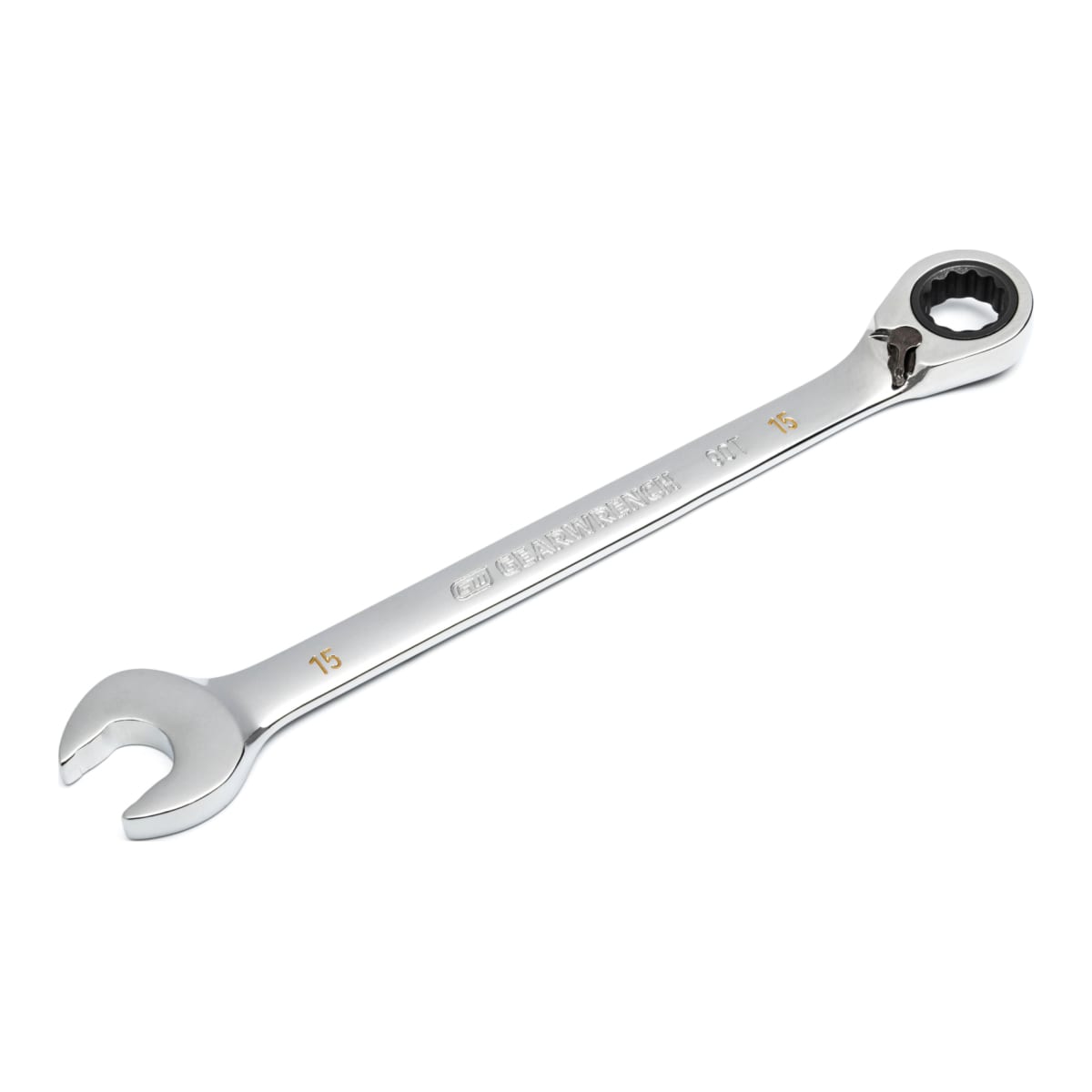 GearWrench 15mm 12Pt Reversible Ratcheting Wrench 225 x 30 x 10mm