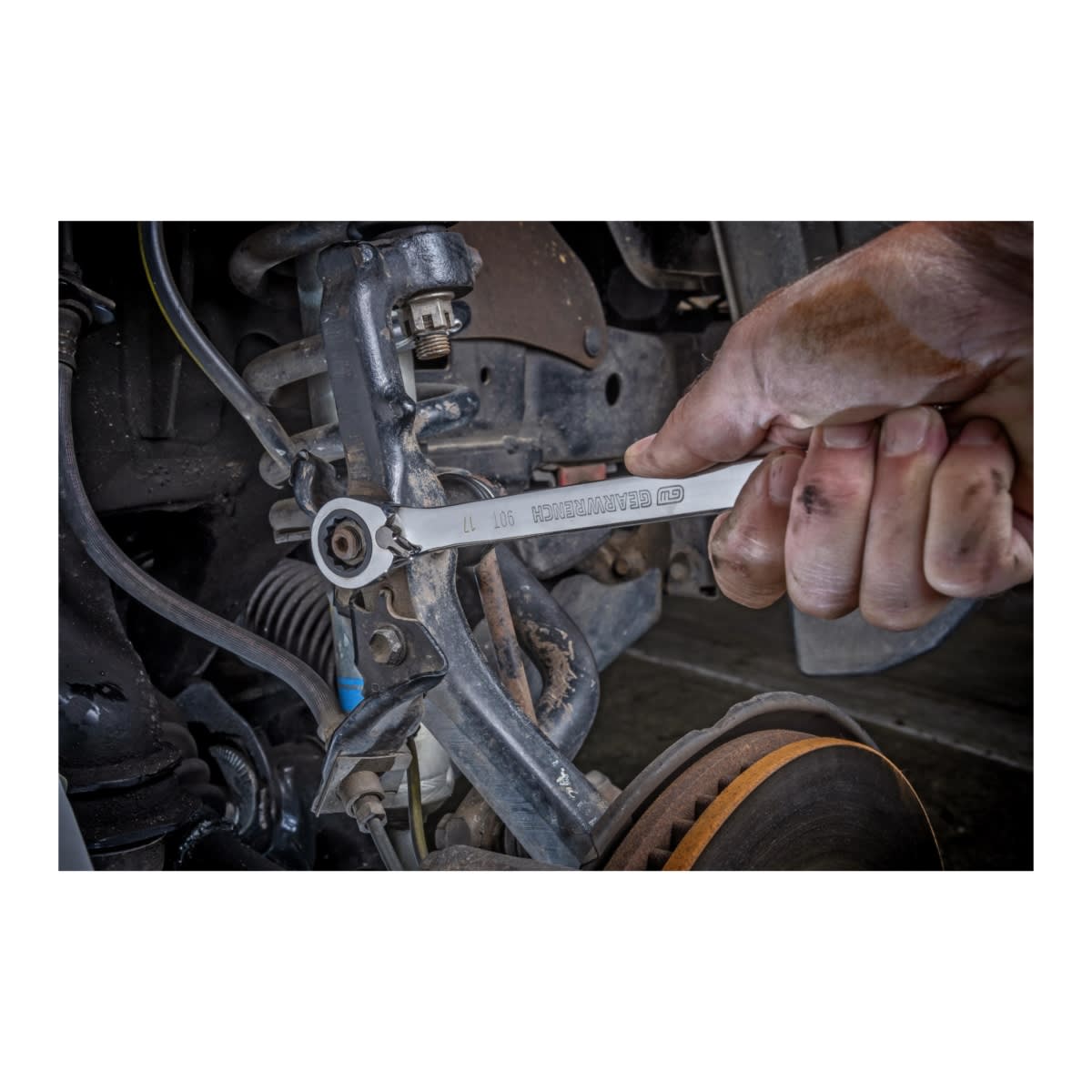 GearWrench 17mm 12Pt Reversible Ratcheting Wrench 250 x 35 x 11mm